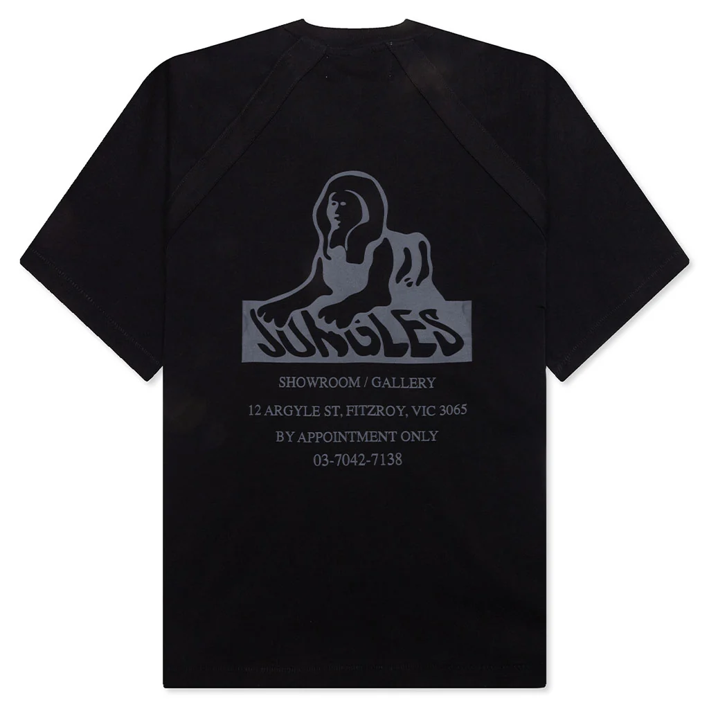 Sphinx Raglan Tee - Black - Image 2