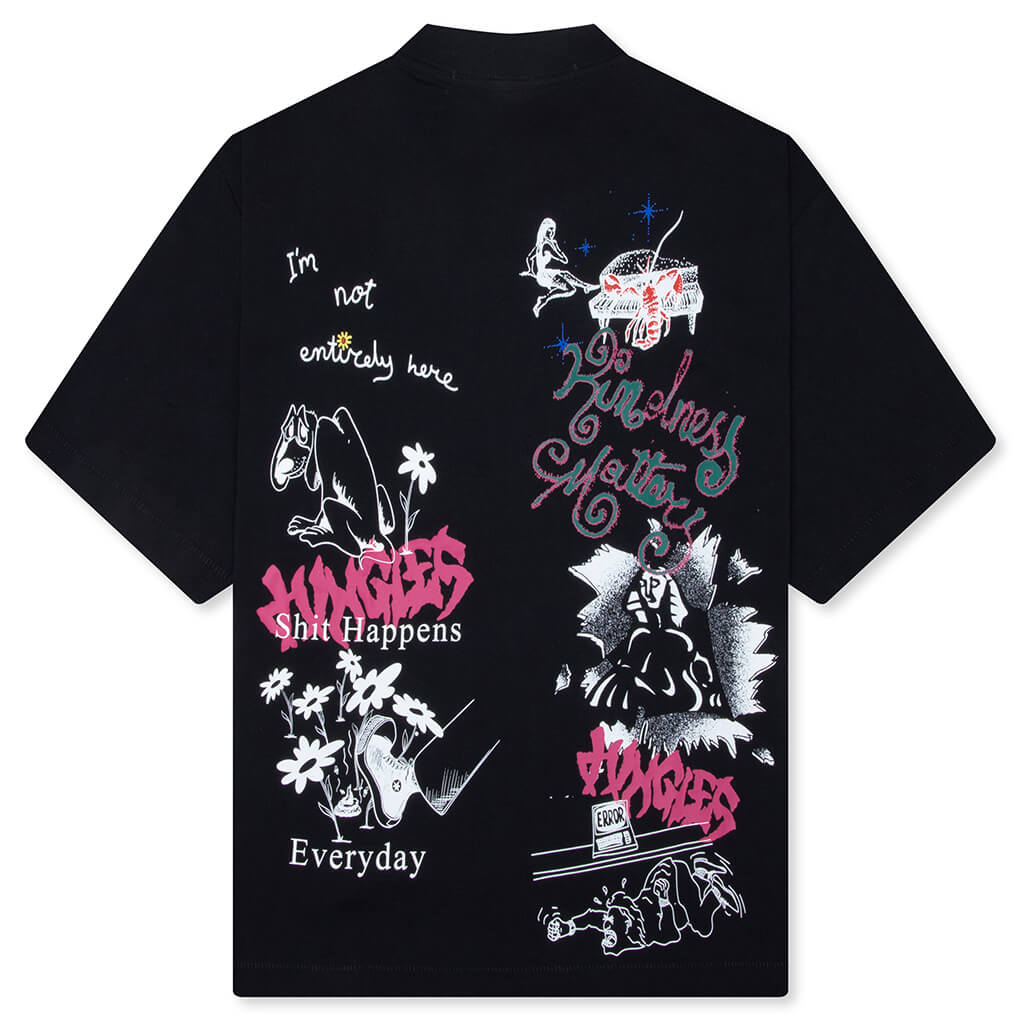 Winter Test Print Tee - Black - Image 2