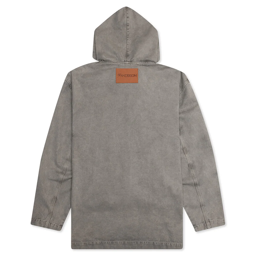 Garment Dye Hoodie - Grey - Image 2