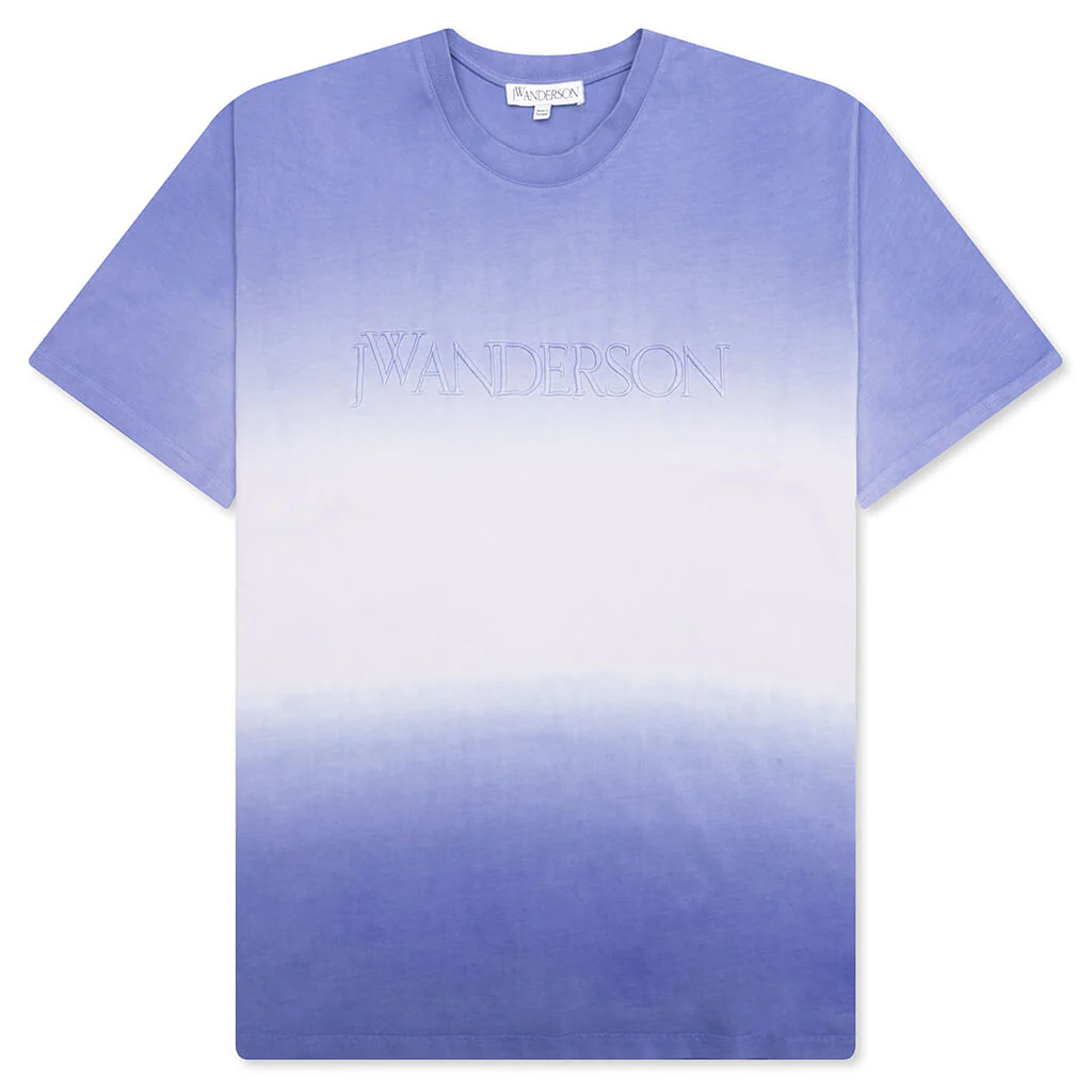 Logo Embroidery Gradient T-Shirt - Lavender