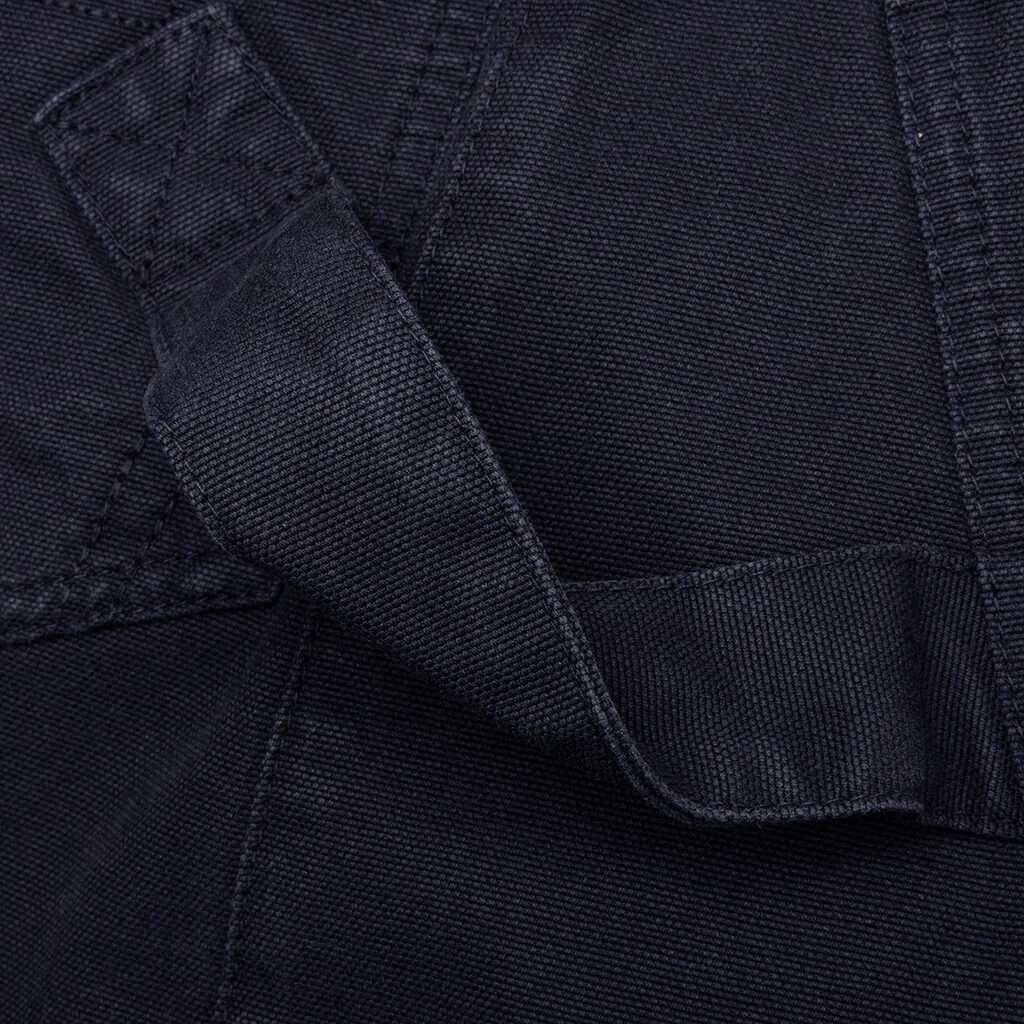 Twisted Cotton Bermuda Shorts - Navy - Image 4