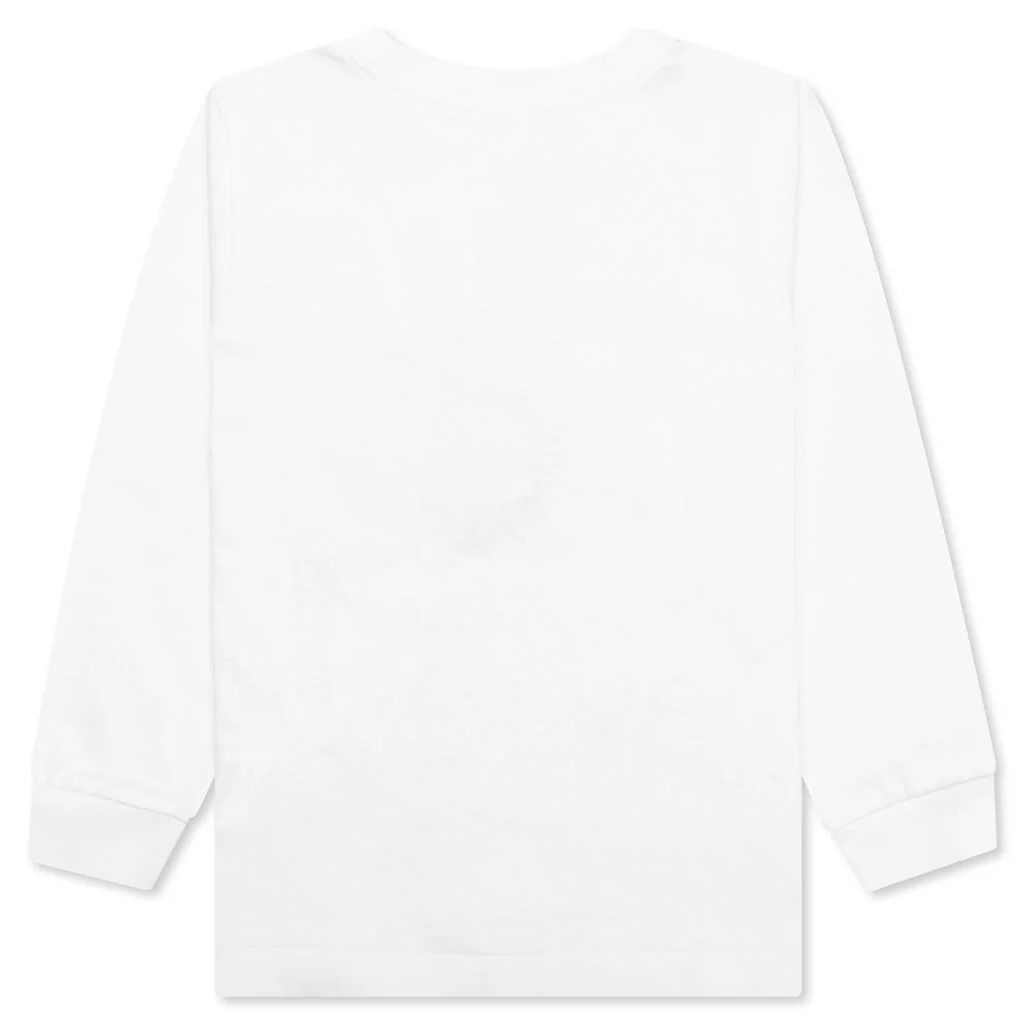 Kid's Colors College L/S Tee - White - Image 2