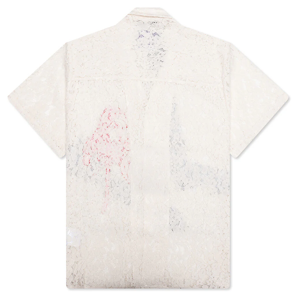 Lace Girl Painting Shirt - Cream - Image 2