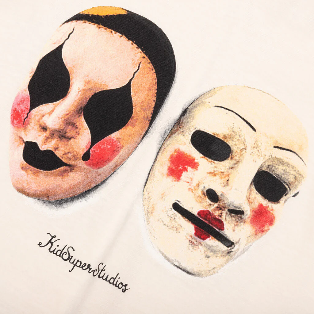 Masks Tee - Cream - Image 3