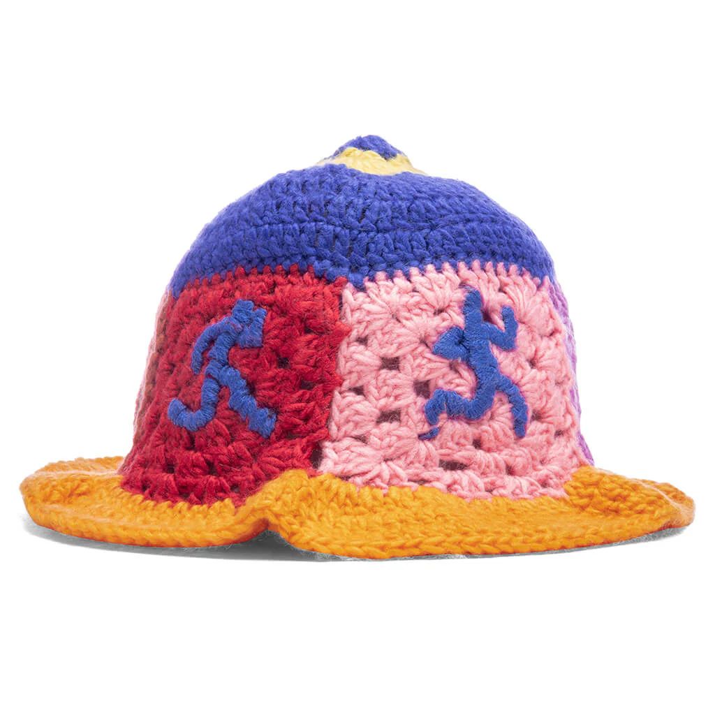 Running Man Crochet Hat - Multi - Image 2
