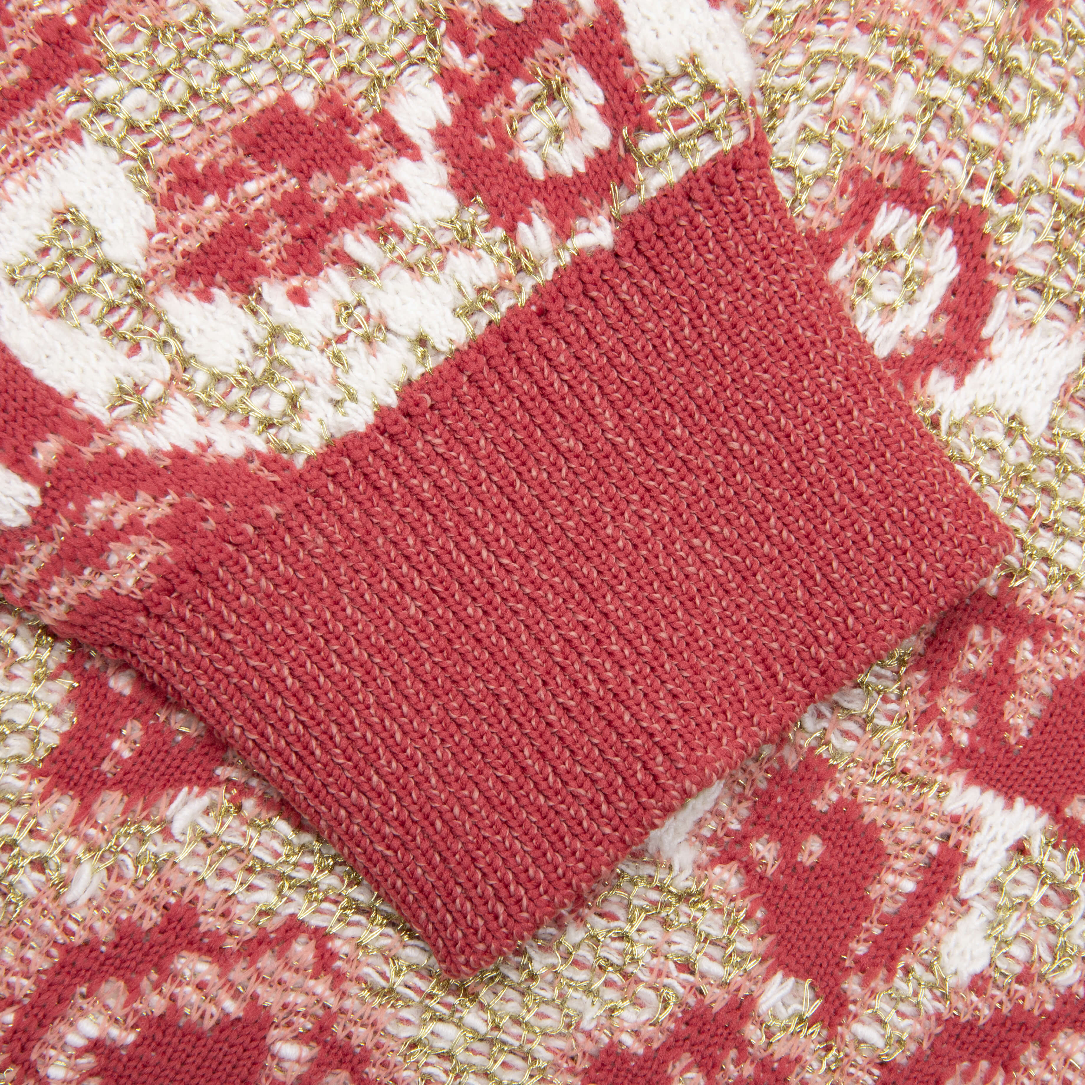 Jacquard Sweater - Blossom Pink/Gold - Image 5