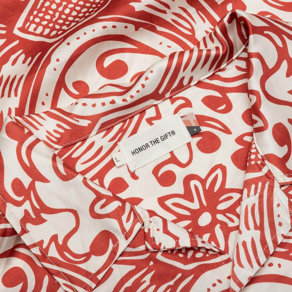 L/S Printed Woven - Brick - Image 3