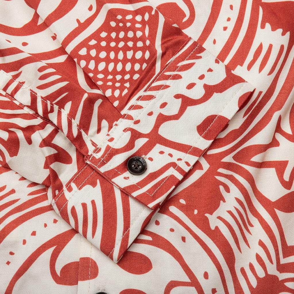 L/S Printed Woven - Brick - Image 5