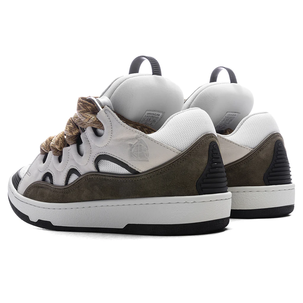 Curb Sneakers - White/Khaki - Image 3