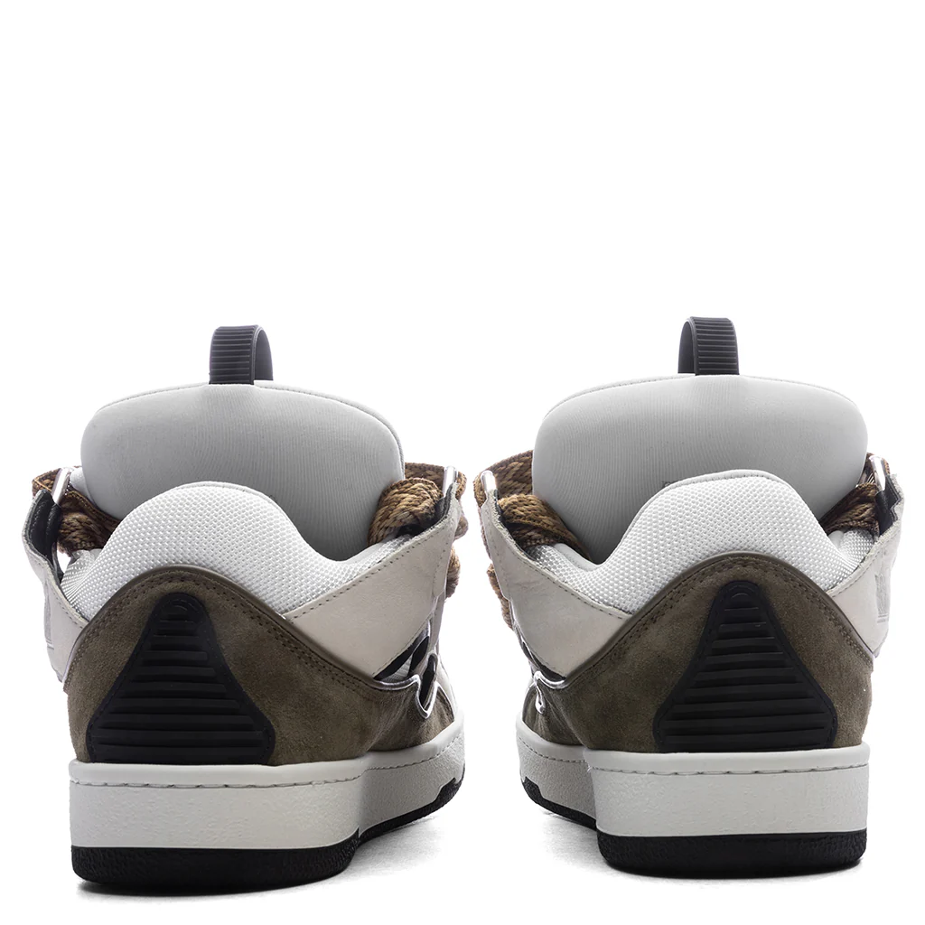 Curb Sneakers - White/Khaki - Image 4