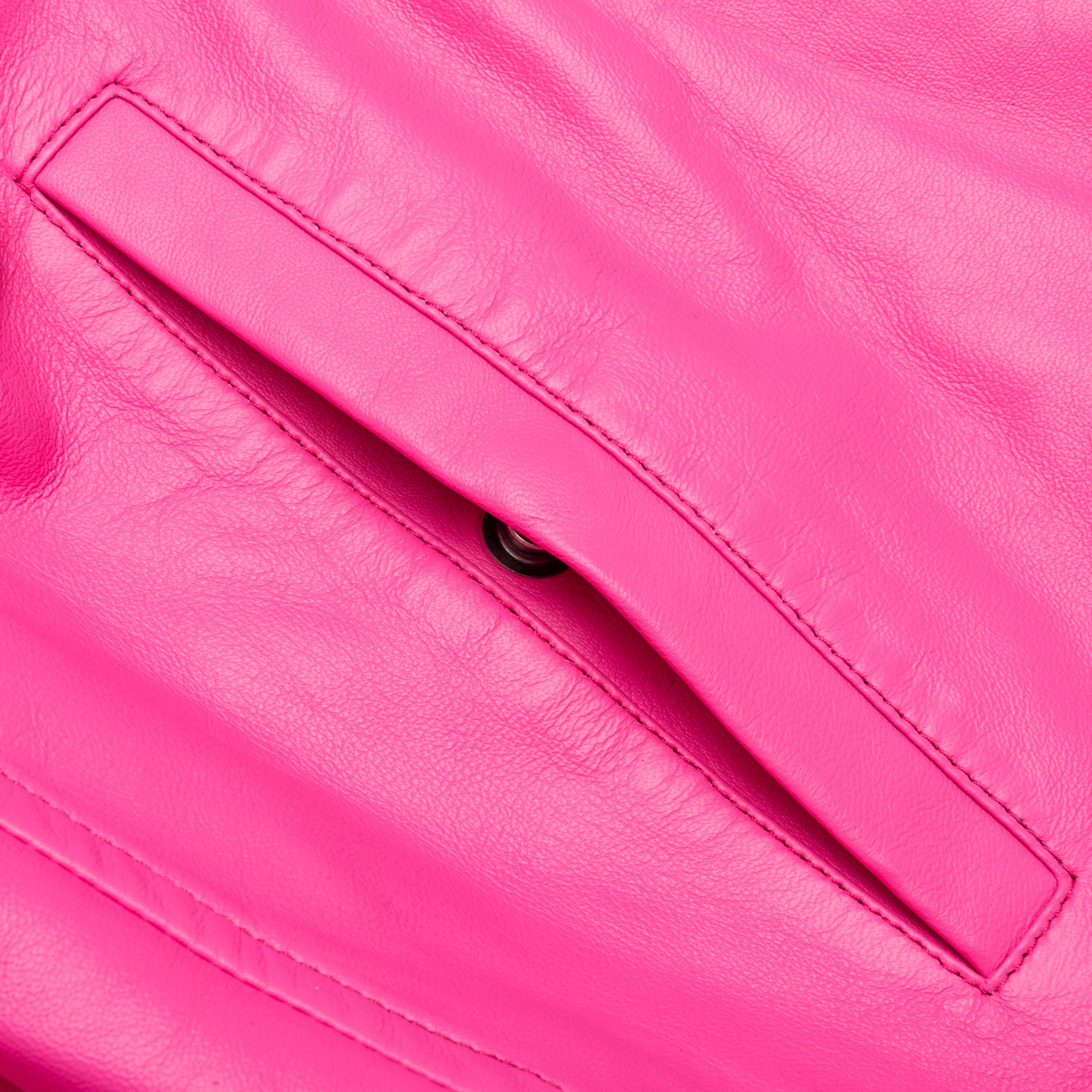 Leather Jacket - Bubble Pink - Image 3