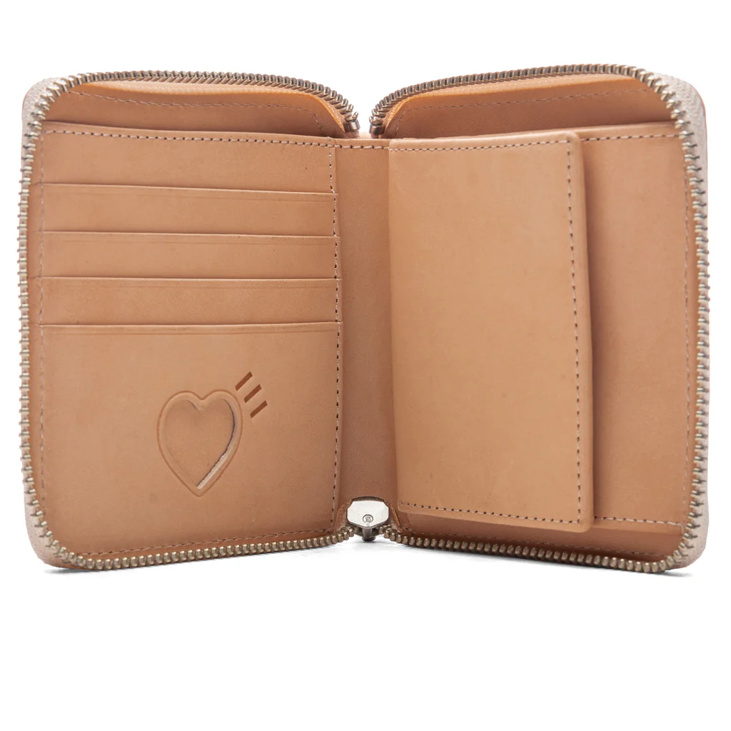 Leather Wallet - Beige - Image 3