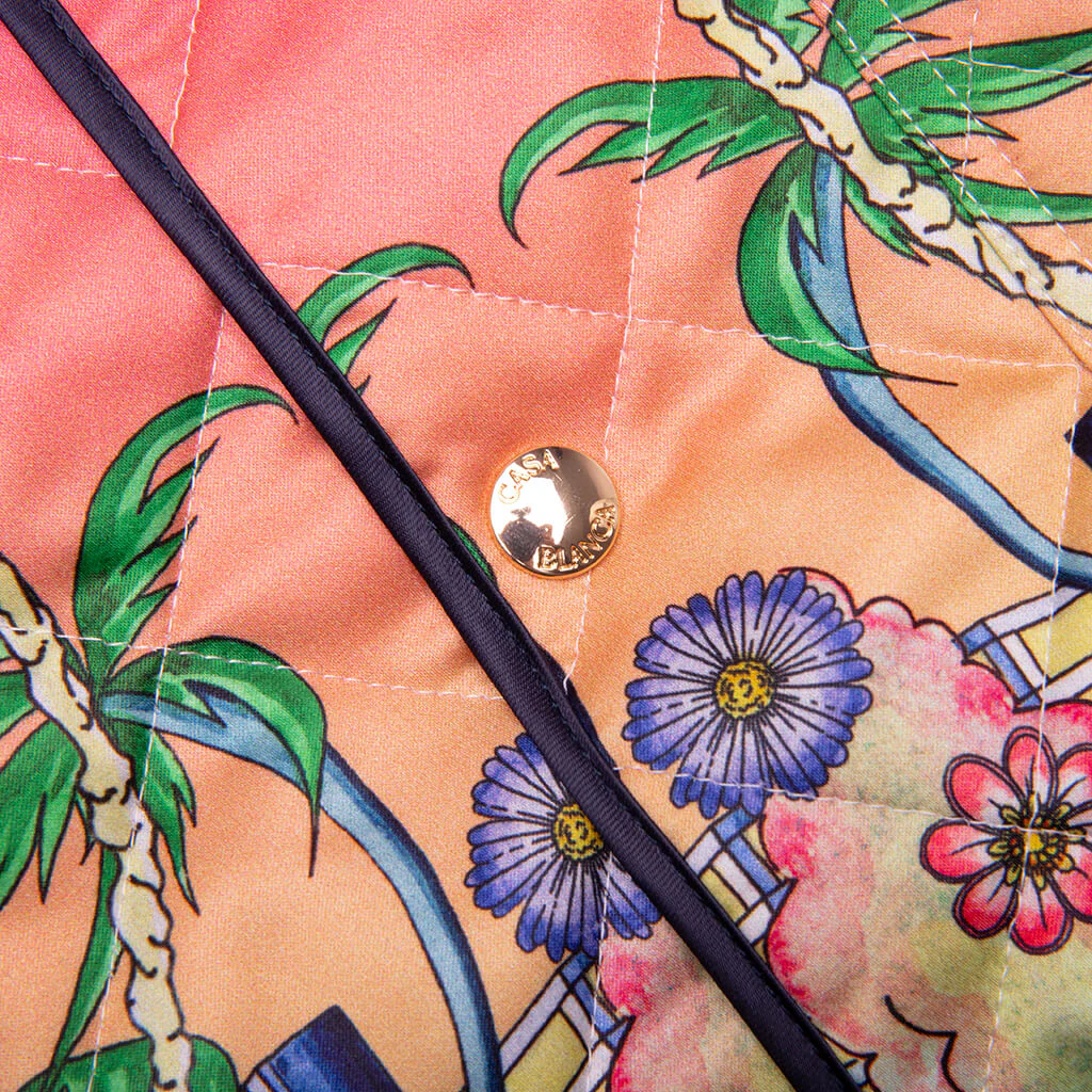 L'Envol Quilted Poly Satin L/S Shirt - Multi - Image 5