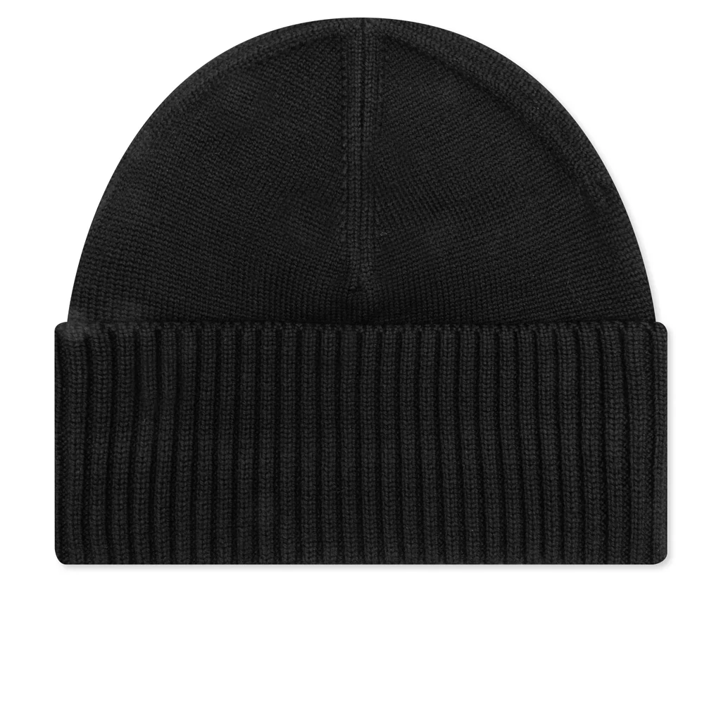 Logo Patch Beanie - Black - Image 3