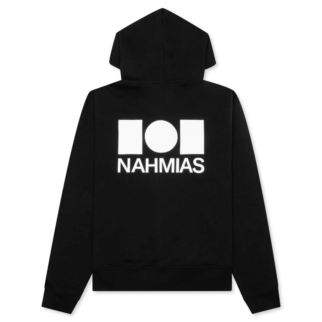 Logo Zip Up Hoodie - Black - Image 2
