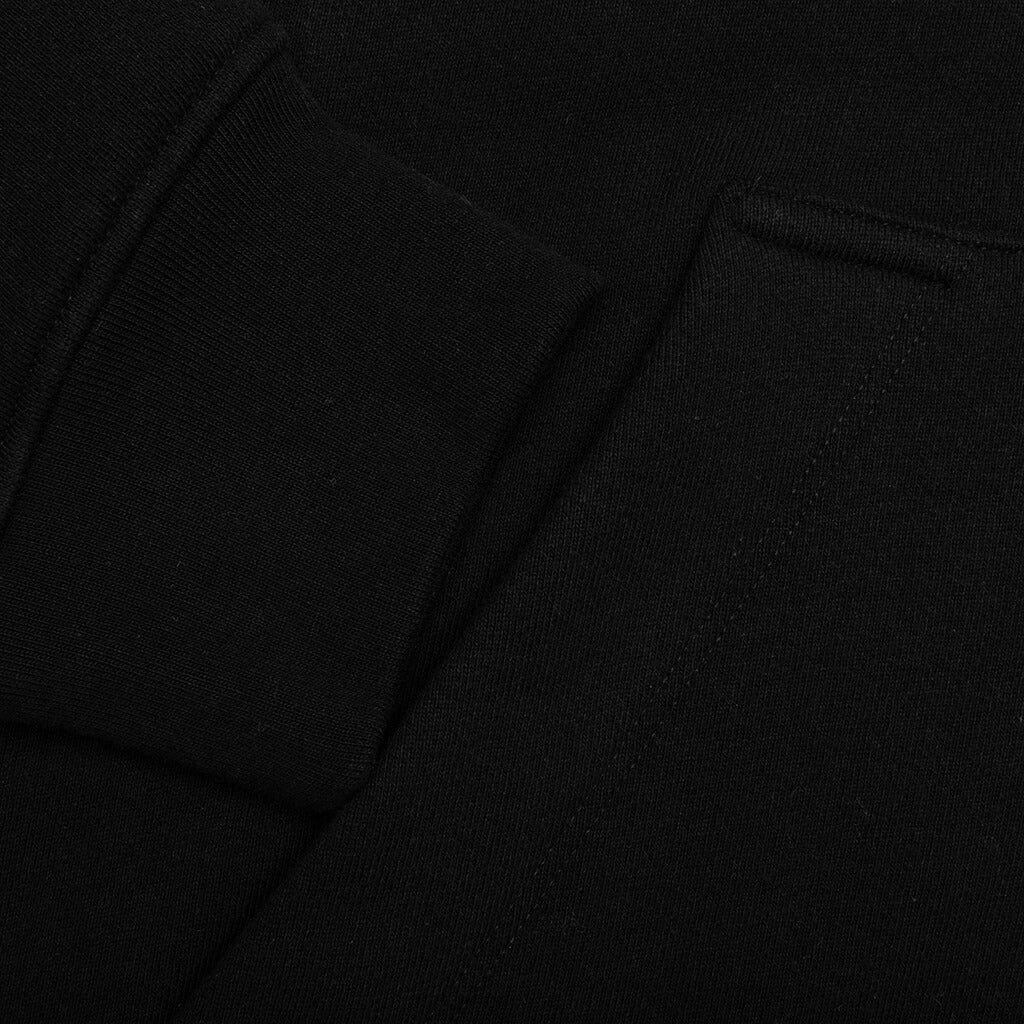 Logo Zip Up Hoodie - Black - Image 4