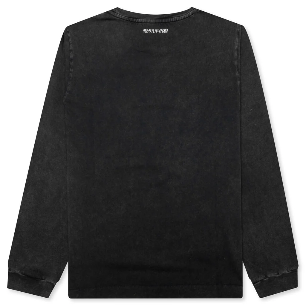 L/S Graphic Tee - Washed Black - Image 2