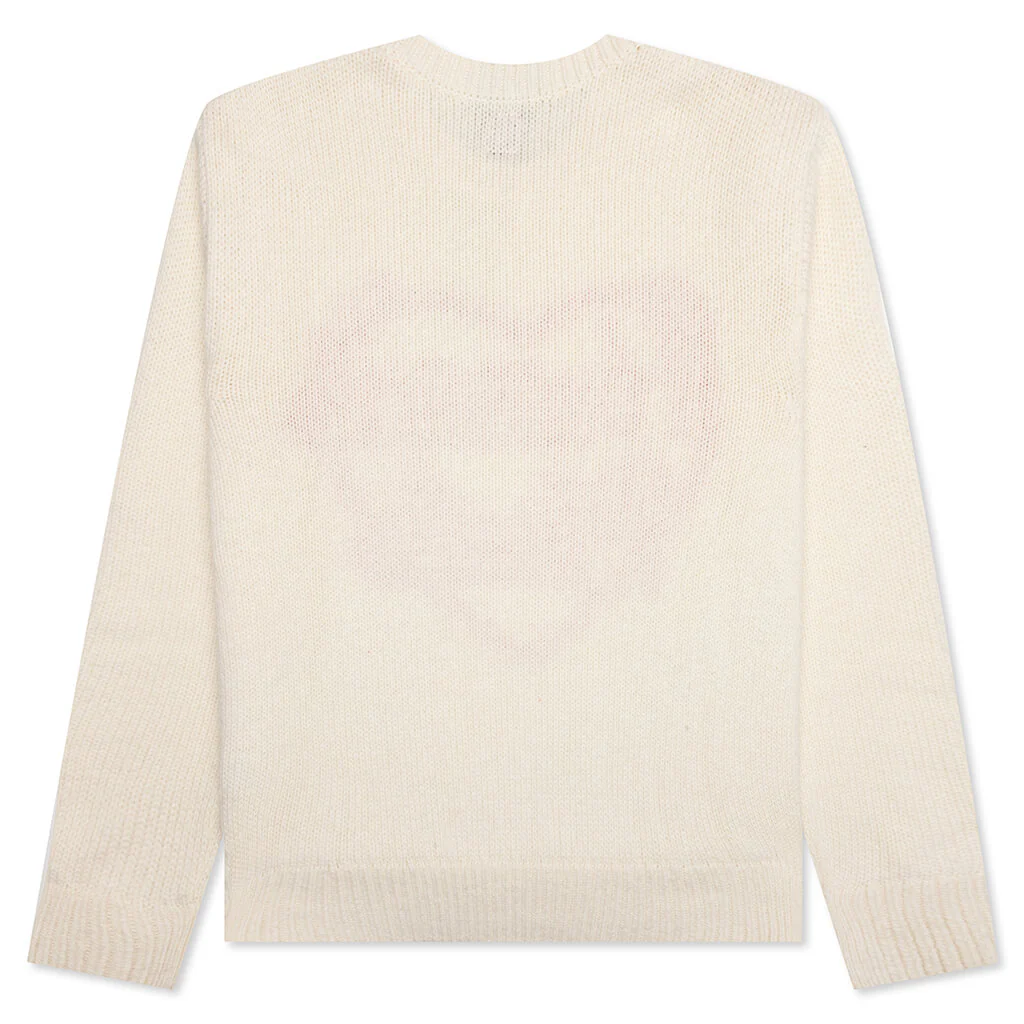 Low Gauge Knit Sweater - White - Image 2