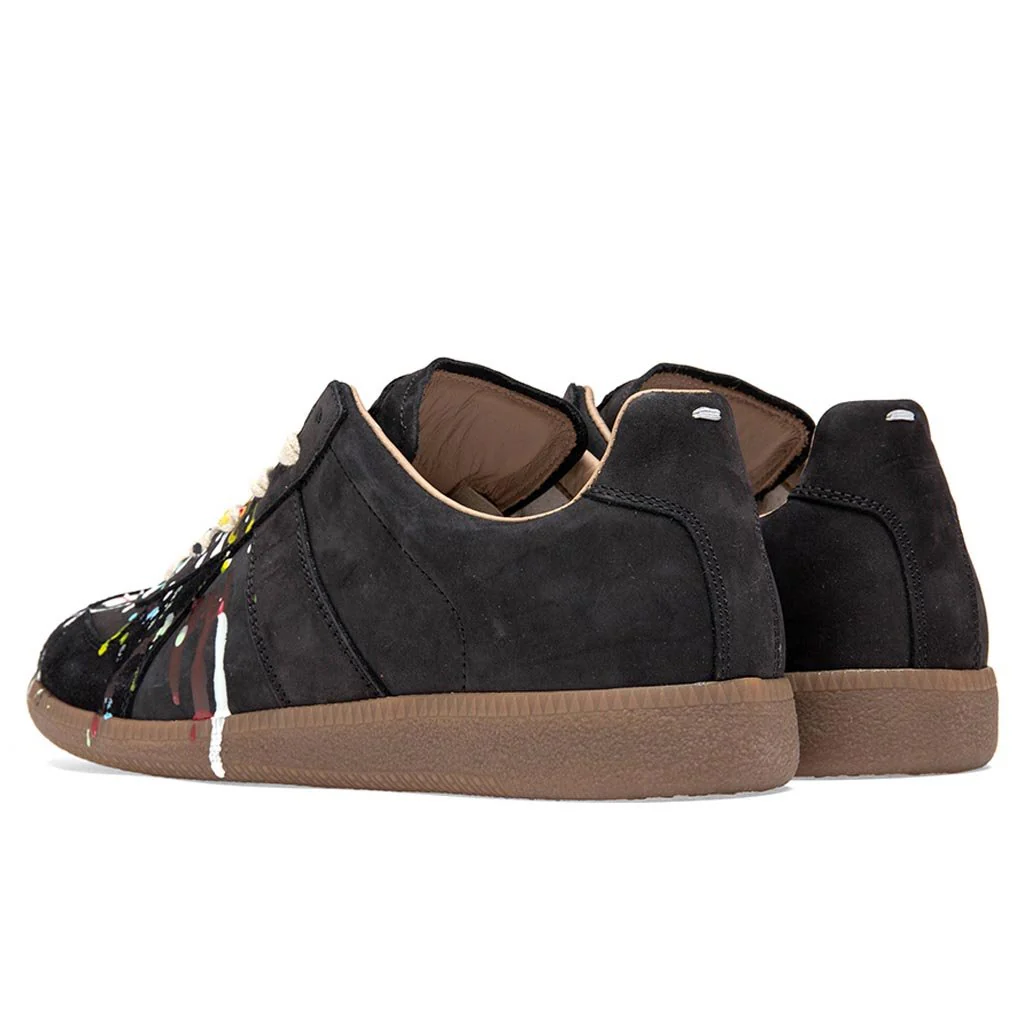 Replica Low Top Suede Paint Drop - Black/Multi - Image 3