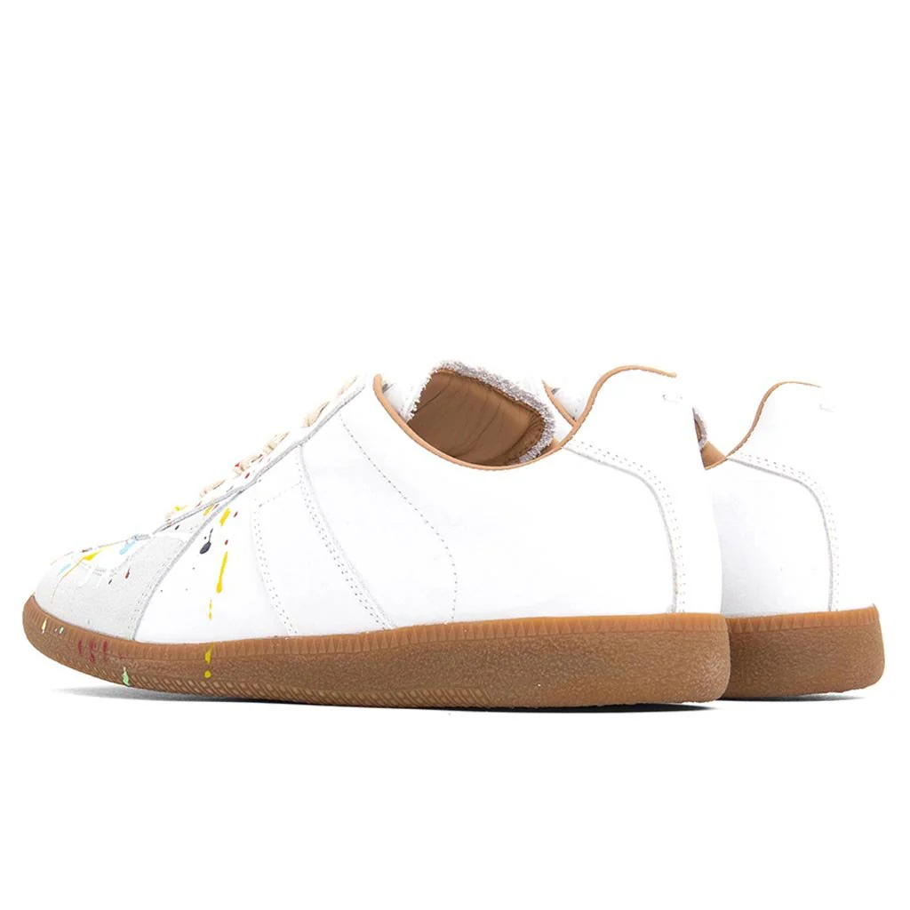 Replica Low Top Suede Paint Drop - White/Multi - Image 3