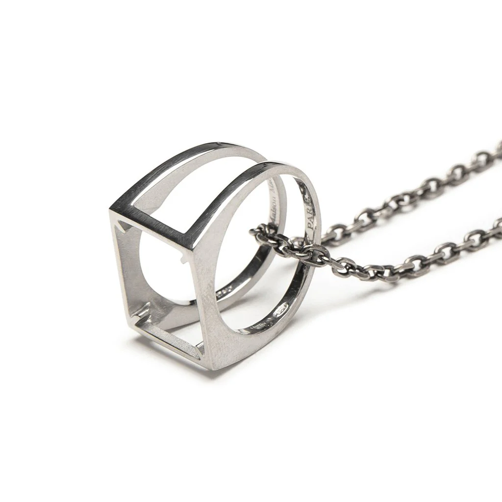 Ring Necklace - Silver - Image 2