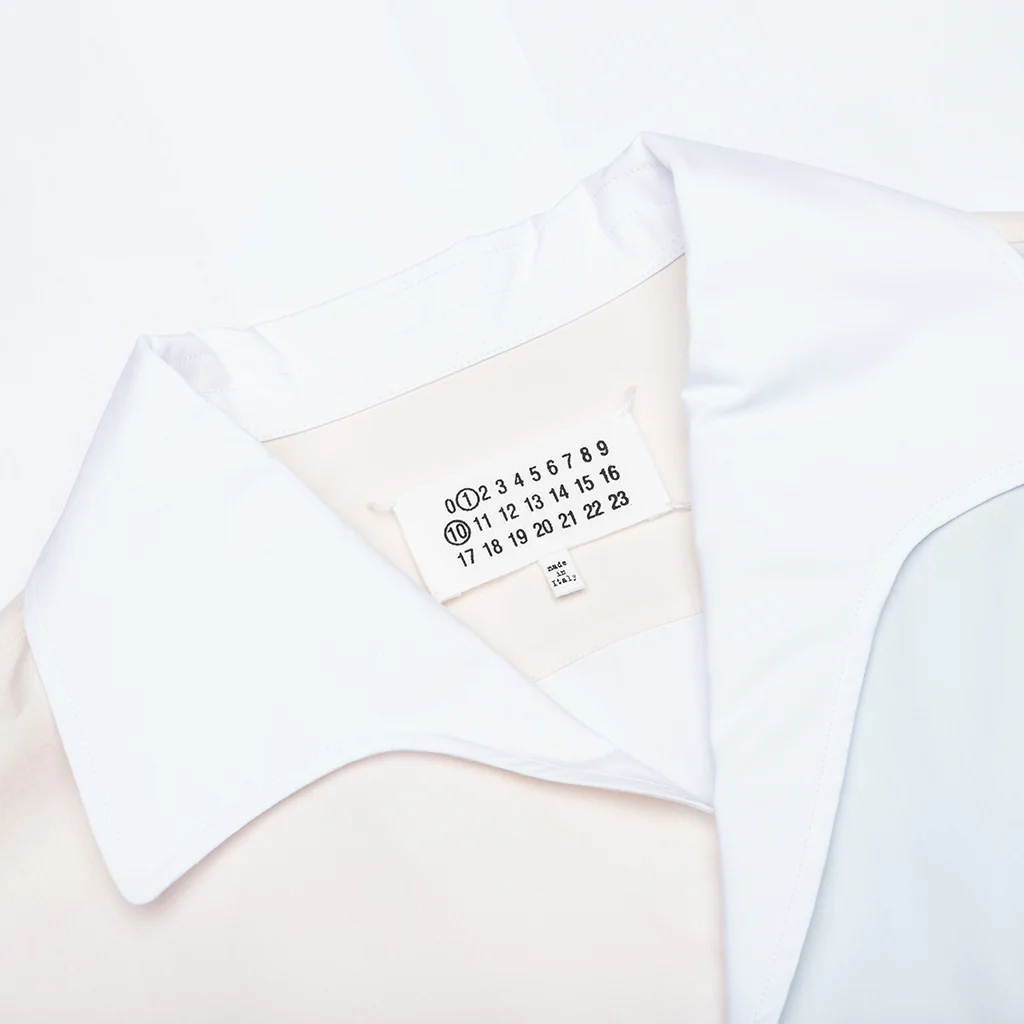 Short Sleeve Pocket Shirt - White/Cream/Light Blue - Image 3