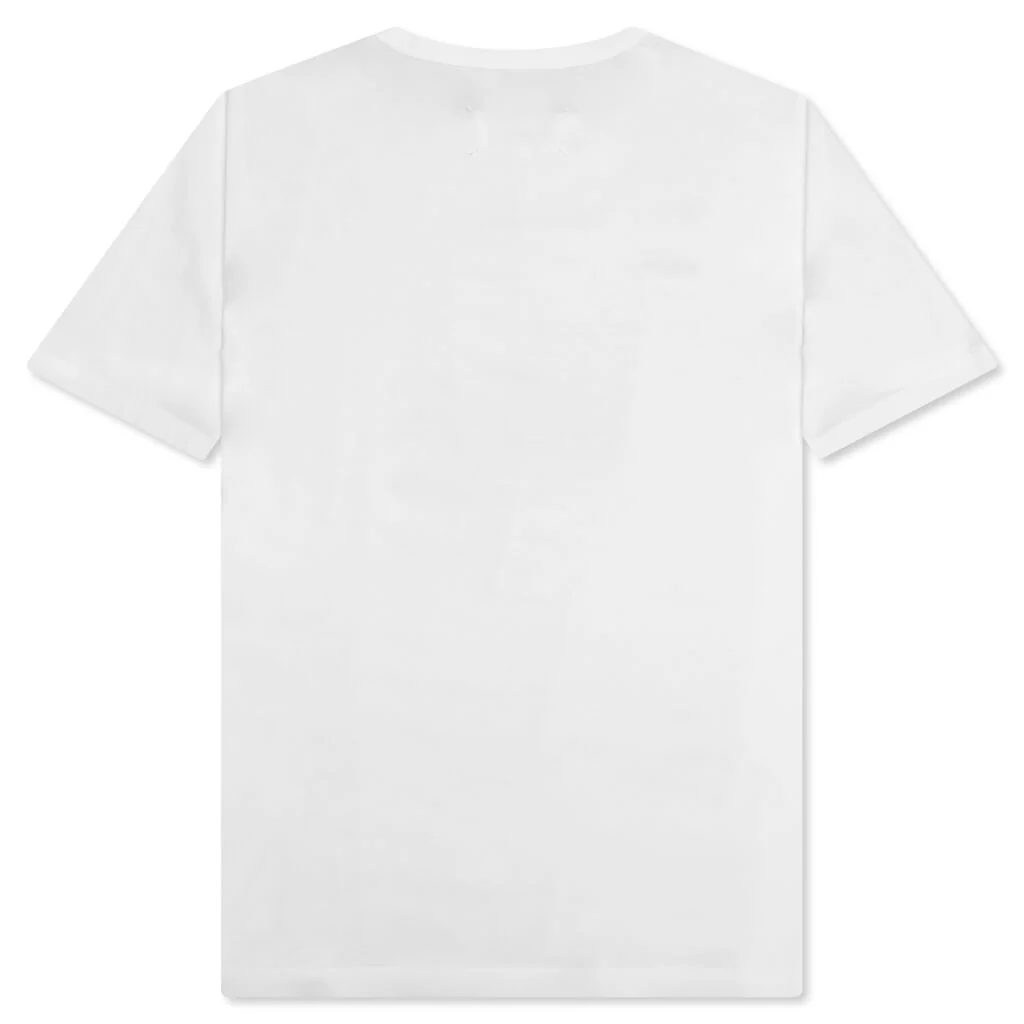 Numeric Logo Mako Cotton T-Shirt - White - Image 2