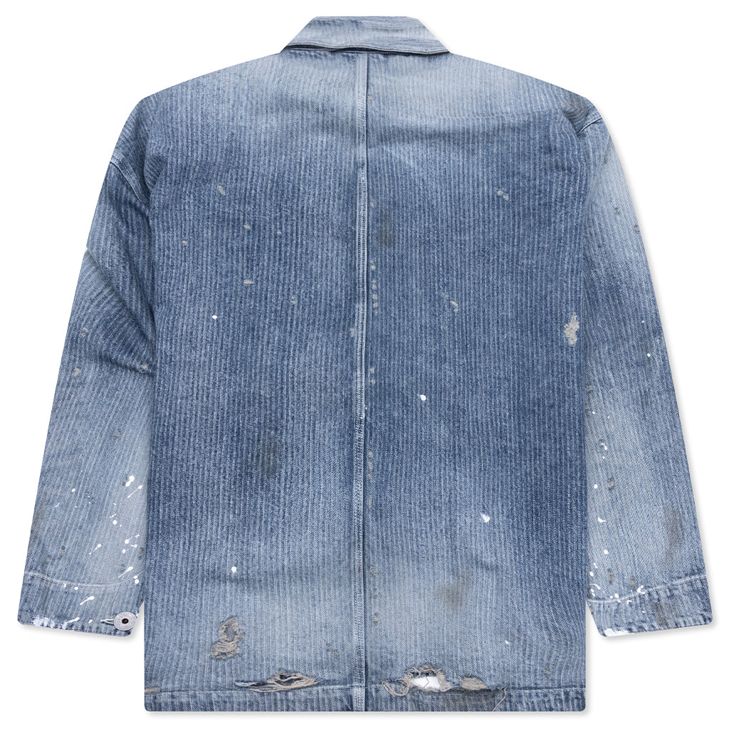 Aged Chore Jacket - Indigo - Image 2