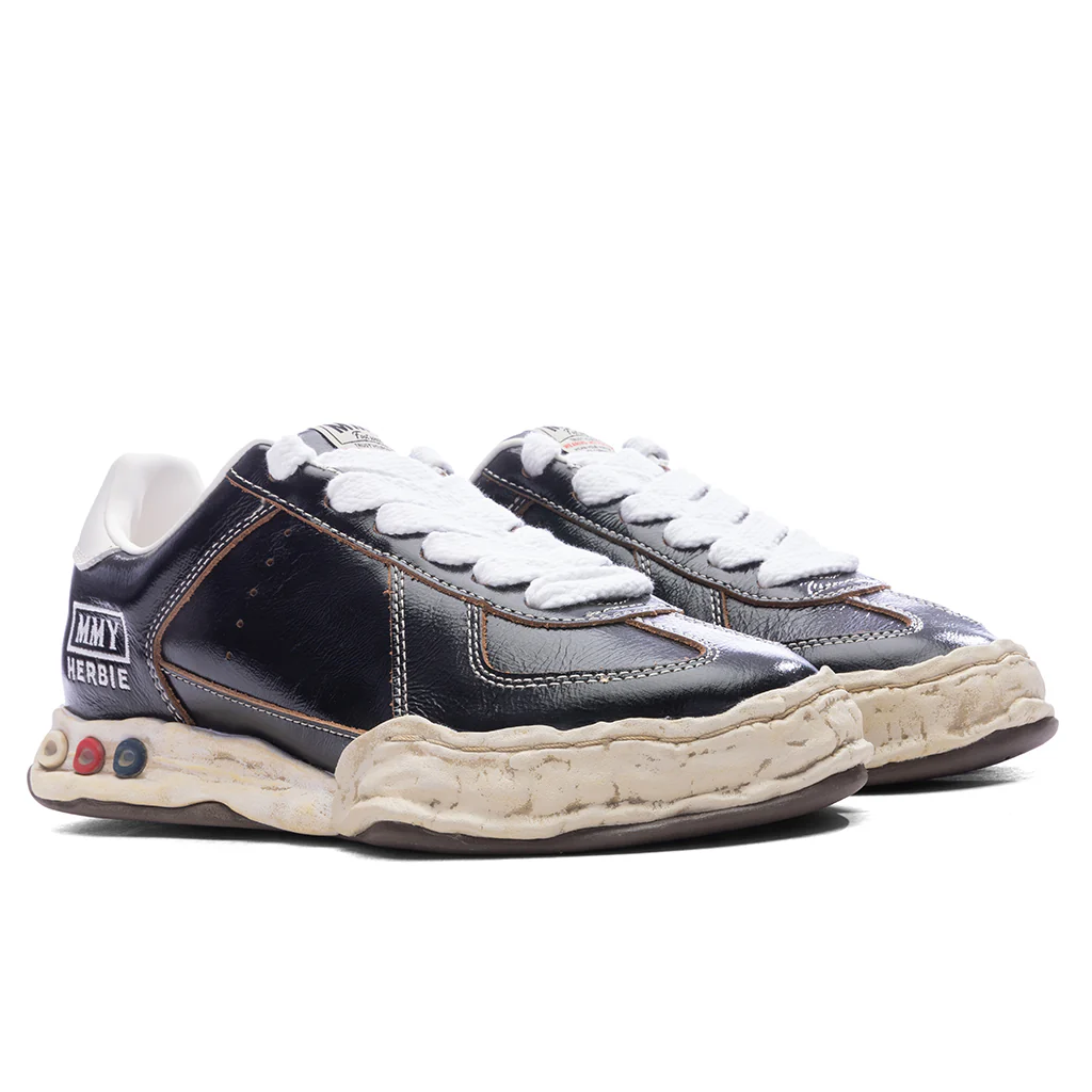 Herbie Low OG Sole Wrinkled Leather - Black - Image 2