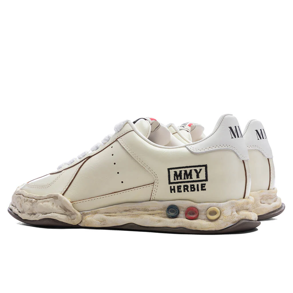 Herbie Low OG Sole Wrinkled Leather - White - Image 3