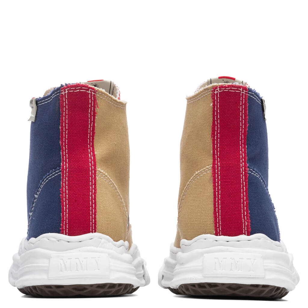 Original Sole Toe Cap Hi Sneaker - Navy/Beige - Image 4