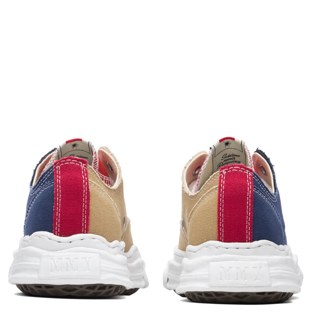 Hank Low OG Sole Toe Cap Canvas Sneaker - Navy/Beige - Image 4