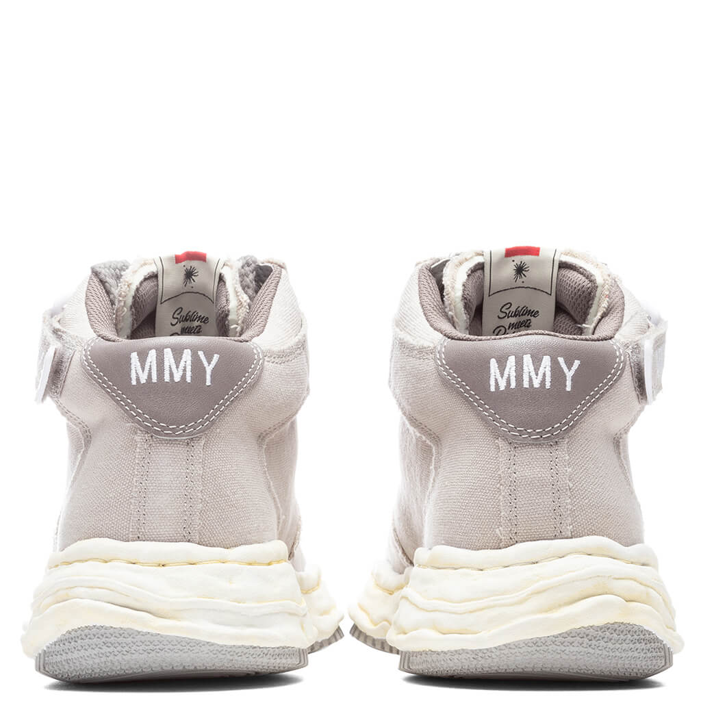 Wayne High OG Sole Washed Canvas Sneaker - Grey - Image 4