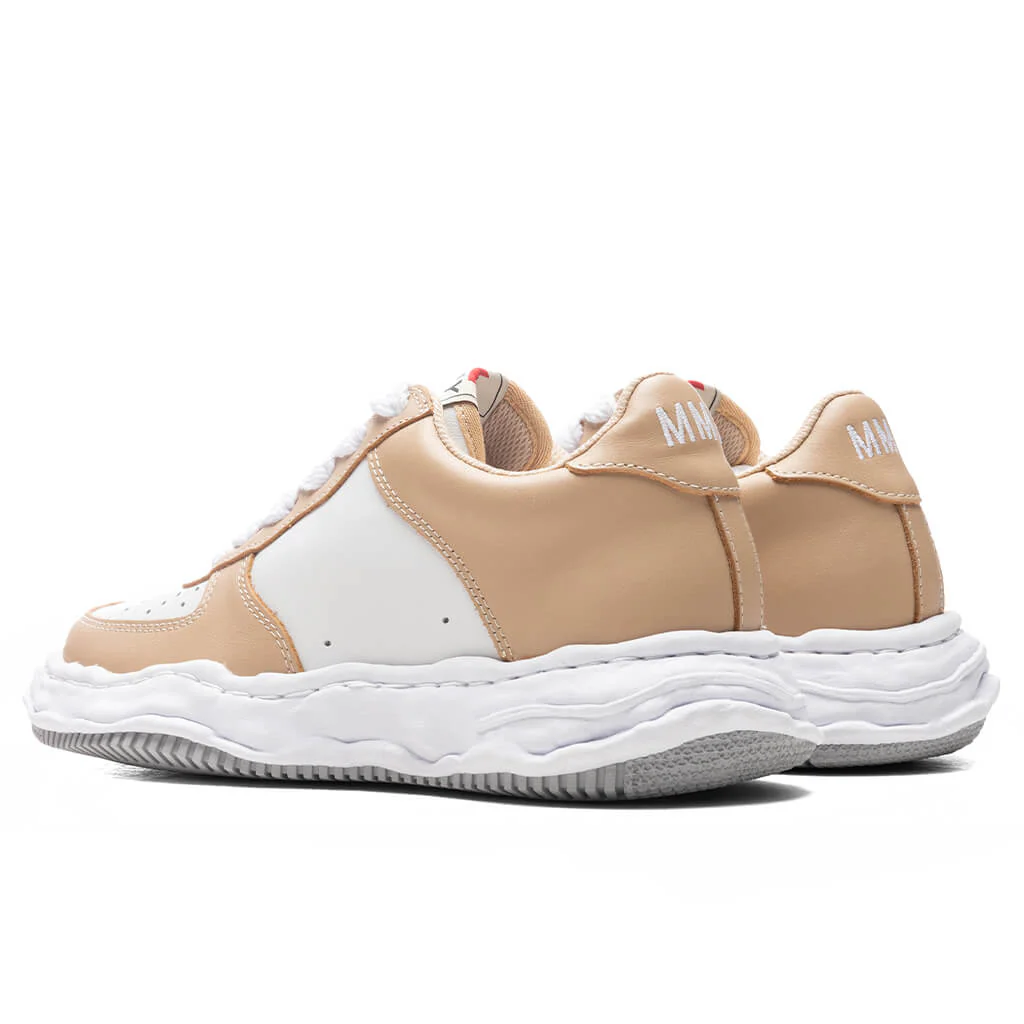 Wayne Low OG Sole Leather Sneaker - Beige/White - Image 3