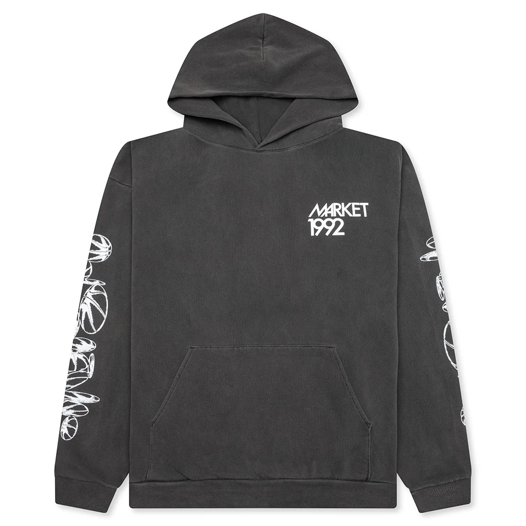 1992 Hoodie - Washed Black