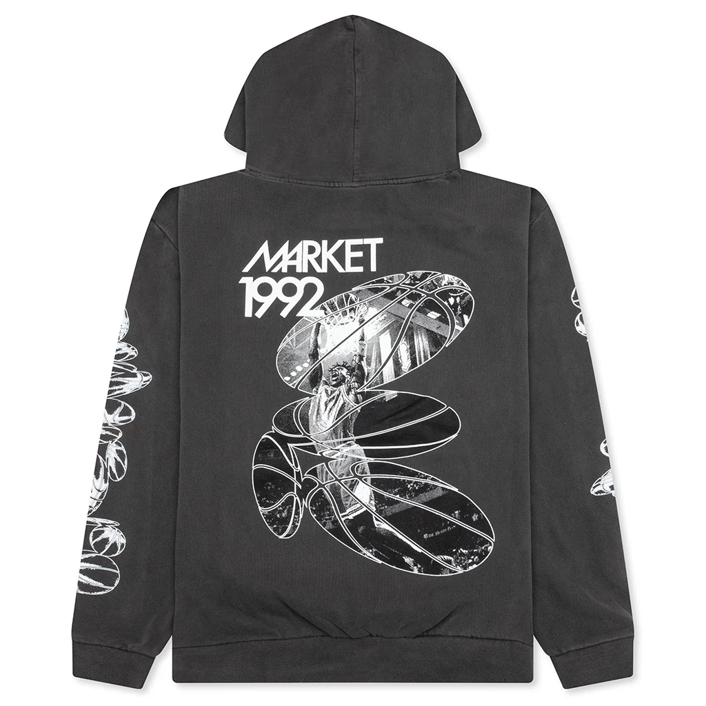 1992 Hoodie - Washed Black - Image 2