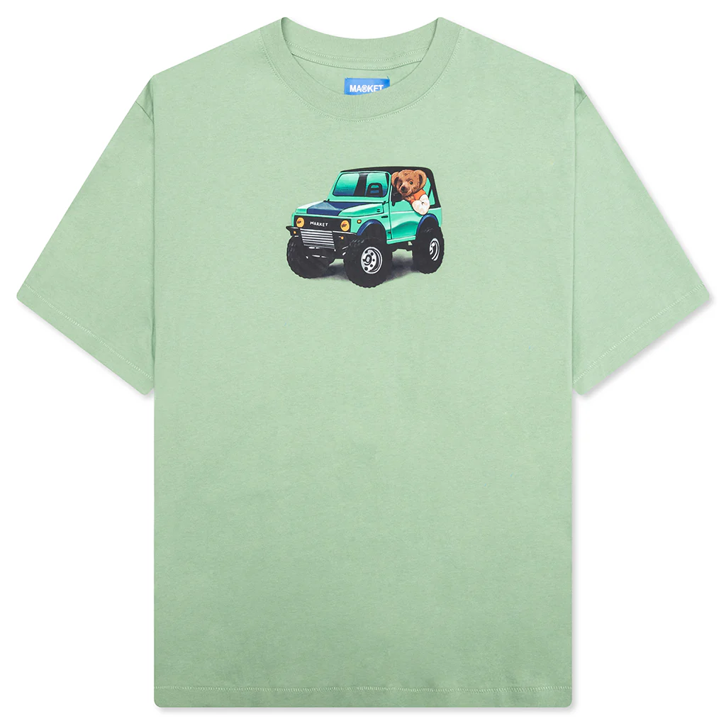 4X4 Bear T-Shirt - Basil