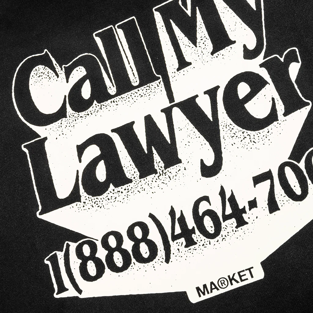 Call My Lawyer 3D Hoodie - Jet Set Black - Image 4
