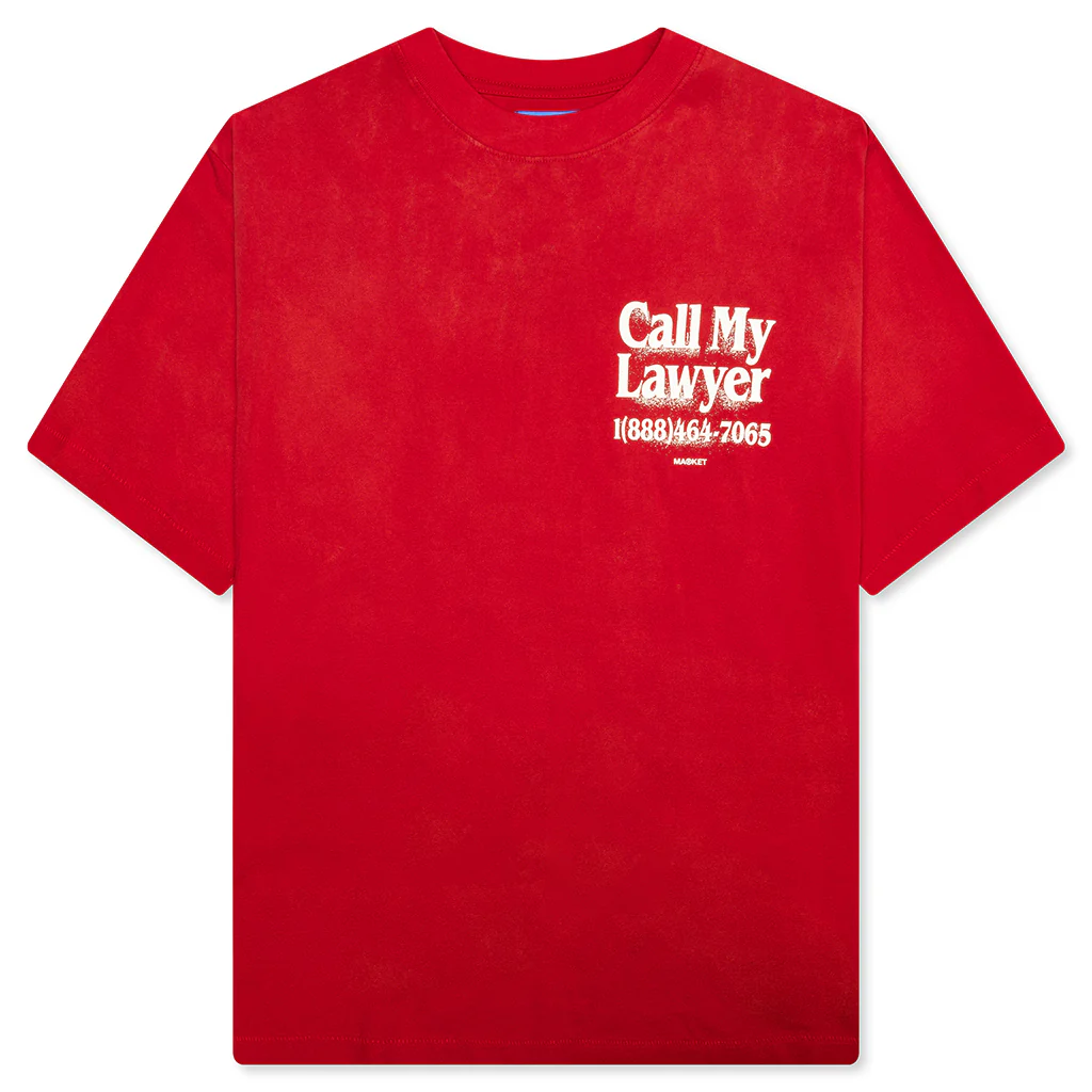Call My Lawyer 3D T-Shirt - Candy Red