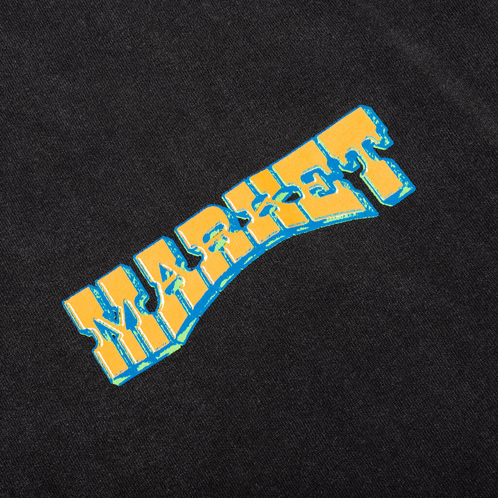Farmers Market T-Shirt - Washed Black - Image 4