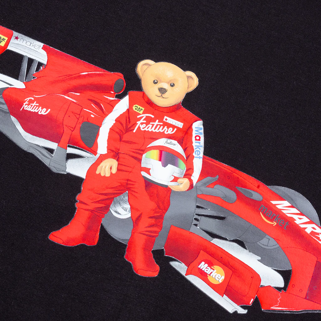 Feature x Market Formula Bear T-Shirt - Black - Image 4