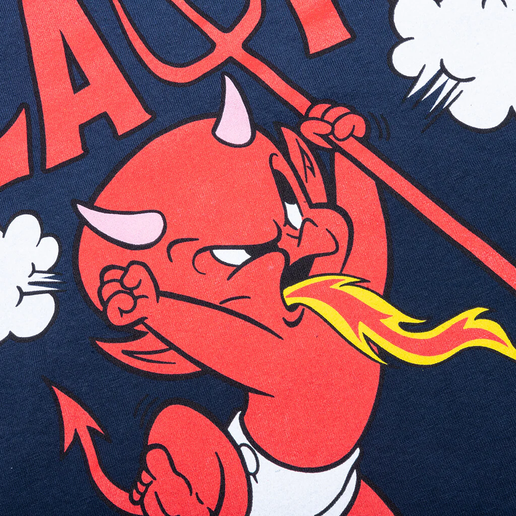 Market x Hot Stuff Call My Lawyer S/S T-Shirt - Washed Blue - Image 3