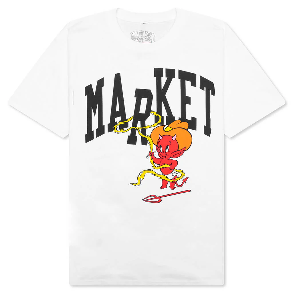 Market x Hot Stuff Cowboy Arc S/S T-Shirt - White
