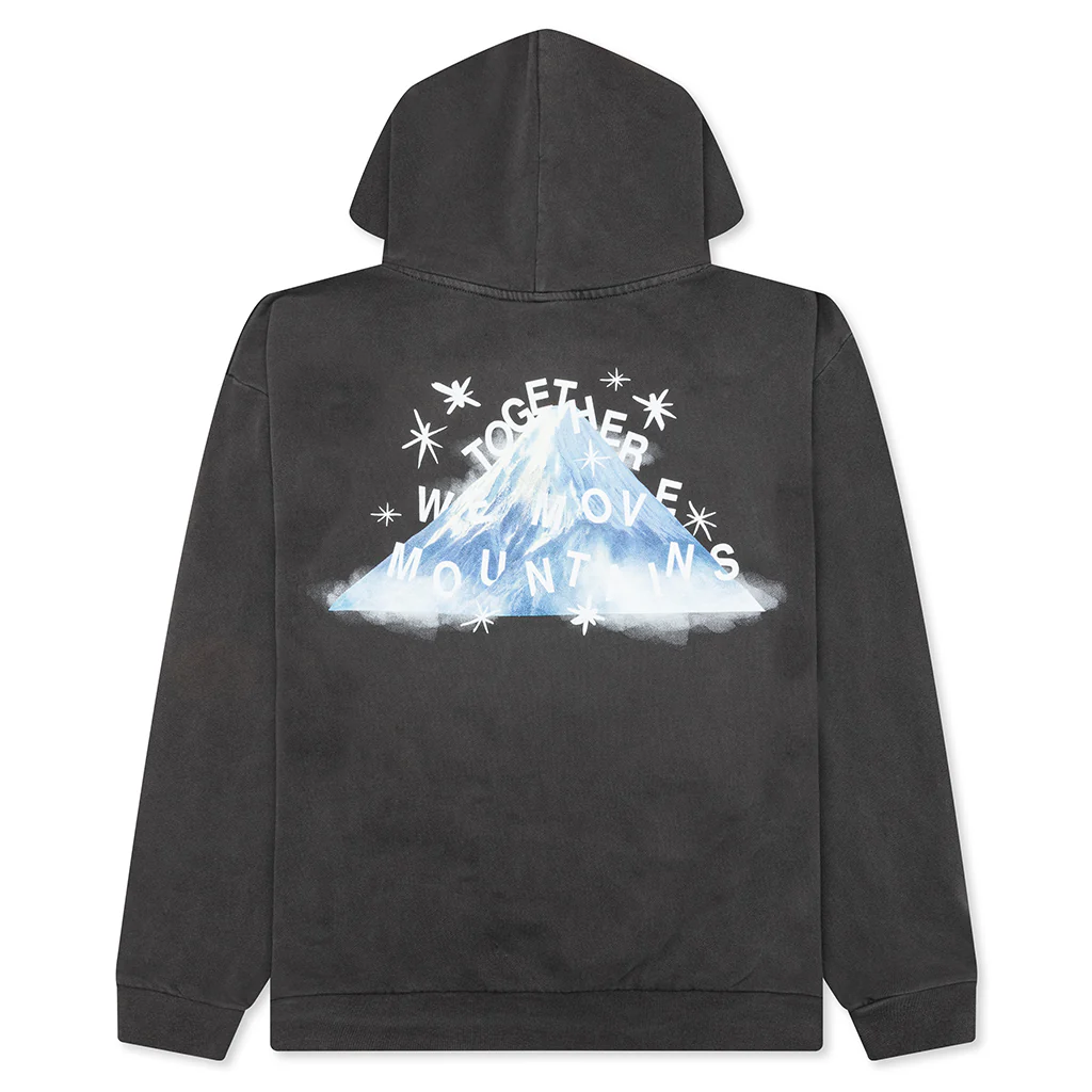 Move Mountains Hoodie - Washed Black - Image 2