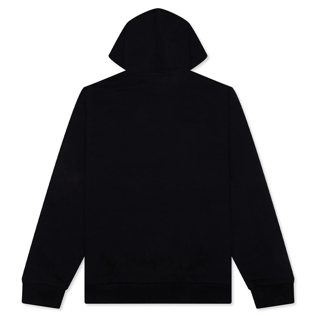 Smiley Call My Lawyer Bear Hoodie - Jet Black - Image 2