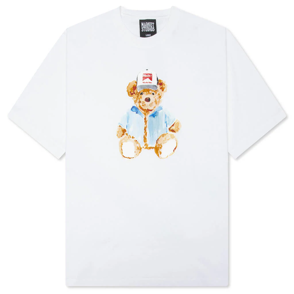 Watercolor Teddy T-Shirt - White