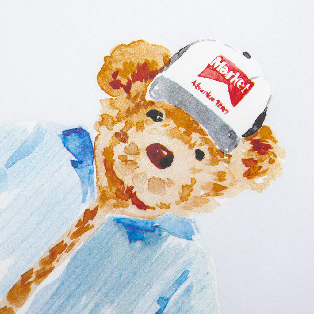 Watercolor Teddy T-Shirt - White - Image 3