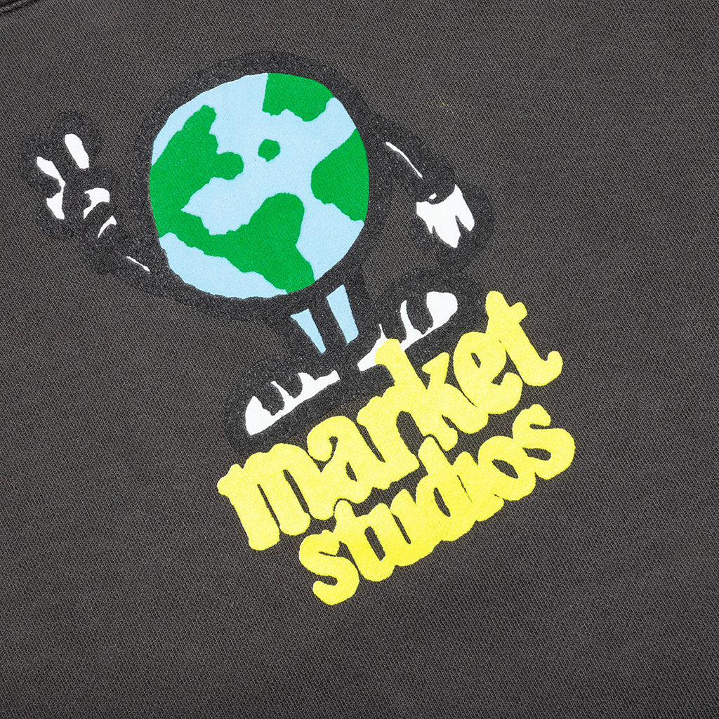 World Peace Hoodie - Washed Black - Image 3