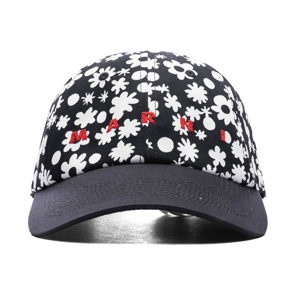 Pop Fields Cotton Twill Baseball Cap - Black