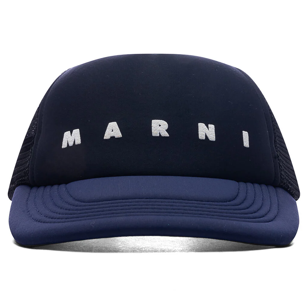 Hat 3D Logo Trucker Hat - Black
